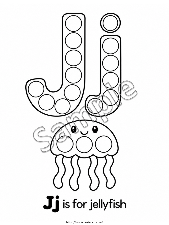 Alphabet Do a Dot Worksheets A-Z | Preschool Dot Marker Printables, WWF579