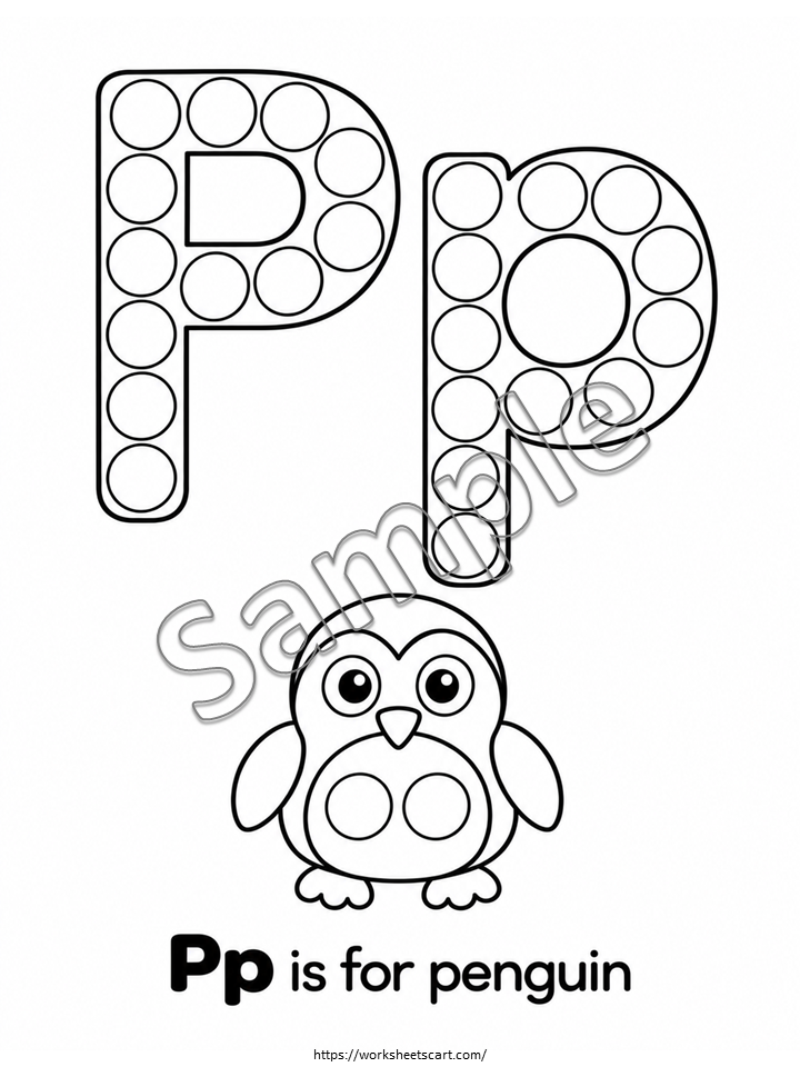 Alphabet Do a Dot Worksheets A-Z | Preschool Dot Marker Printables, WWF579