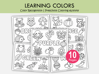 Preschool Color Recognition Worksheets | Learn Colors Printable, WWF581